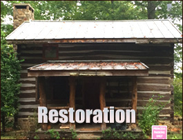 Historic Log Cabin Restoration  Jefferson, North Carolina